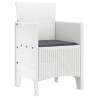 Chaises de Jardin 4 pcs Blanc 53 x 49 x 85 cm Plastique 