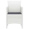Chaises de Jardin 4 pcs Blanc 53 x 49 x 85 cm Plastique 