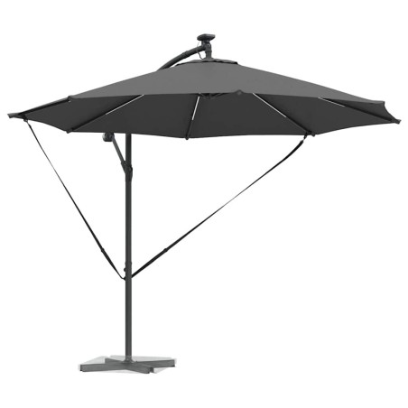 Parasol banane à mât déporté Anthracite 294 x 294 x 248 cm 