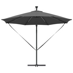 Parasol banane à mât déporté Anthracite 294 x 294 x 248 cm 