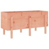 Lit surélevé de jardin 121x50x57 cm bois Douglas massif 