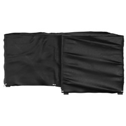 Housse de salon de jardin en forme de L 16 œillets 215x215x90cm 