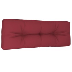 Coussin de palette rouge bordeaux 120x40x12 cm tissu 