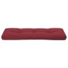 Coussin de palette rouge bordeaux 120x40x12 cm tissu 