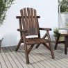 Chaise de jardin 68x86x103 cm bois massif d'épicéa 