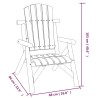 Chaise de jardin 68x86x103 cm bois massif d'épicéa 