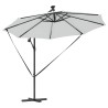 Parasol banane à mât déporté Couleur sable 294 x 294 x 248 cm 