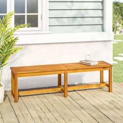 Banc de jardin 150x35x45 cm bois massif d'acacia 