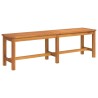 Banc de jardin 150x35x45 cm bois massif d'acacia 