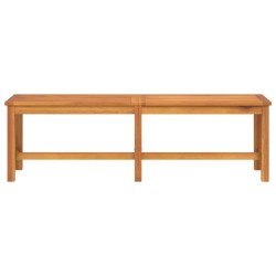 Banc de jardin 150x35x45 cm bois massif d'acacia 