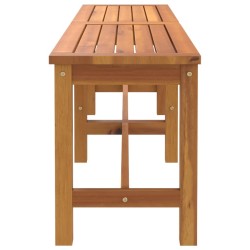 Banc de jardin 150x35x45 cm bois massif d'acacia 