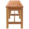 Banc de jardin 150x35x45 cm bois massif d'acacia 