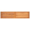 Banc de jardin 150x35x45 cm bois massif d'acacia 