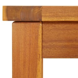 Banc de jardin 150x35x45 cm bois massif d'acacia 