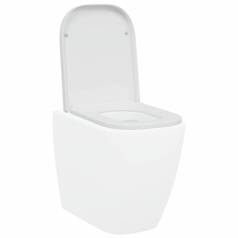 Siège de toilette à fixation rapide avec fermeture douce en Duroplast blanc 
