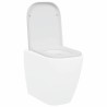 Siège de toilette à fixation rapide avec fermeture douce en Duroplast blanc 