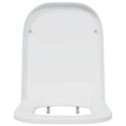Siège de toilette à fixation rapide avec fermeture douce en Duroplast blanc 