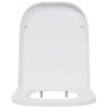 Siège de toilette à fixation rapide avec fermeture douce en Duroplast blanc 