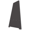 brasero pyramidal Noir 50x45x95 cm Acier 