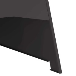 brasero pyramidal Noir 50x45x95 cm Acier 
