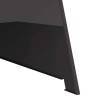 brasero pyramidal Noir 50x45x95 cm Acier 