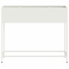 Jardin surélevé 100x26x82 cm Acier Blanc 