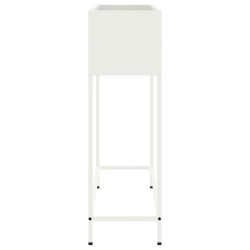 Jardin surélevé 100x26x82 cm Acier Blanc 