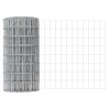 Clôture Euro avec 11 poteaux U Argent 0,6x25 m Acier 