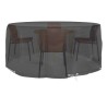 Housse pour meubles de jardin 10 œillets Ø260x90 cm rond 