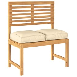 Coussins de palette pour siège - 2 pièces, couleur beige, dimensions 40 x 40 x 8 cm, en tissu oxford. 