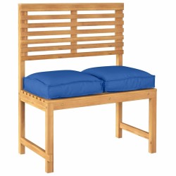 Coussins de palettes pour siège 2 pcs Royal Blue 40 x 40 x 8 cm, en tissu Oxford 
