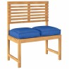 Coussins de palettes pour siège 2 pcs Royal Blue 40 x 40 x 8 cm, en tissu Oxford 