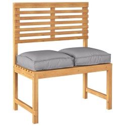 Coussins de Palette pour Siège 2 Pcs Gris 40 x 40 x 8 cm Tissu Oxford 