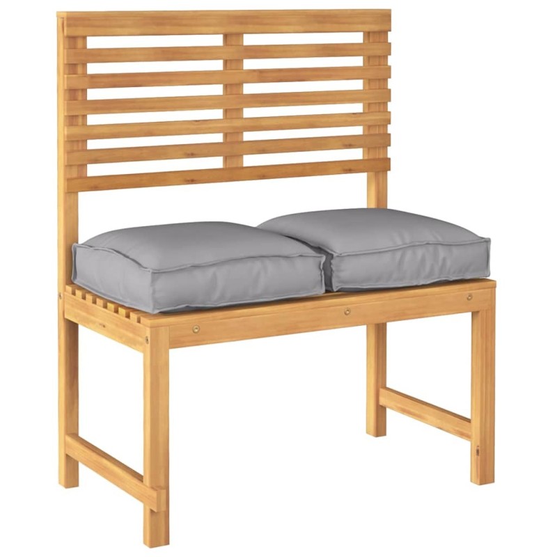 Coussins de Palette pour Siège 2 Pcs Gris 40 x 40 x 8 cm Tissu Oxford 