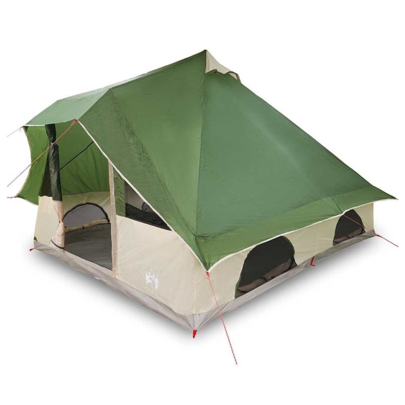 Tente Familiale Tipi Verte pour 8 Personnes, Imperméable 