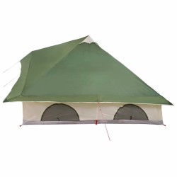 Tente Familiale Tipi Verte pour 8 Personnes, Imperméable 