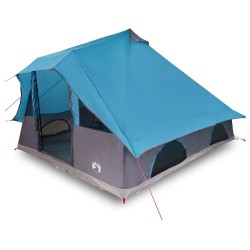 Tente familia Tipi bleue, 8 personnes, imperméable 