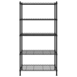 Étagère de rangement 5 niveaux 90x35x180 cm Noir 250 kg 