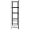 Étagère de rangement 5 niveaux 90x35x180 cm Noir 250 kg 