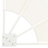 Écran de confidentialité pour balcon Crème 160 x 160 cm tissu 