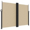 Auvent latéral rétractable beige 180x600 cm 