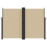 Auvent latéral rétractable beige 180x600 cm 
