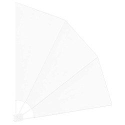 Écran de confidentialité pour balcon Blanc 160 x 160 cm tissu 