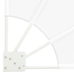 Écran de confidentialité pour balcon Blanc 160 x 160 cm tissu 
