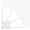 Écran de confidentialité pour balcon Blanc 160 x 160 cm tissu 