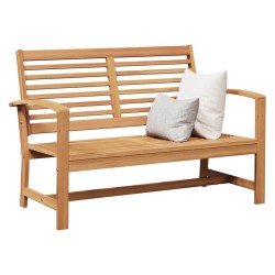 Banc de jardin Marron 110 x 64 x 76.5 cm Bois de teck massif 