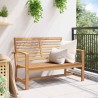Banc de jardin Marron 110 x 64 x 76.5 cm Bois de teck massif 