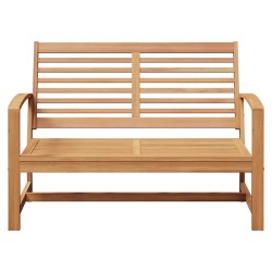 Banc de jardin Marron 110 x 64 x 76.5 cm Bois de teck massif 