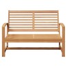 Banc de jardin Marron 110 x 64 x 76.5 cm Bois de teck massif 