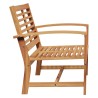 Banc de jardin Marron 110 x 64 x 76.5 cm Bois de teck massif 